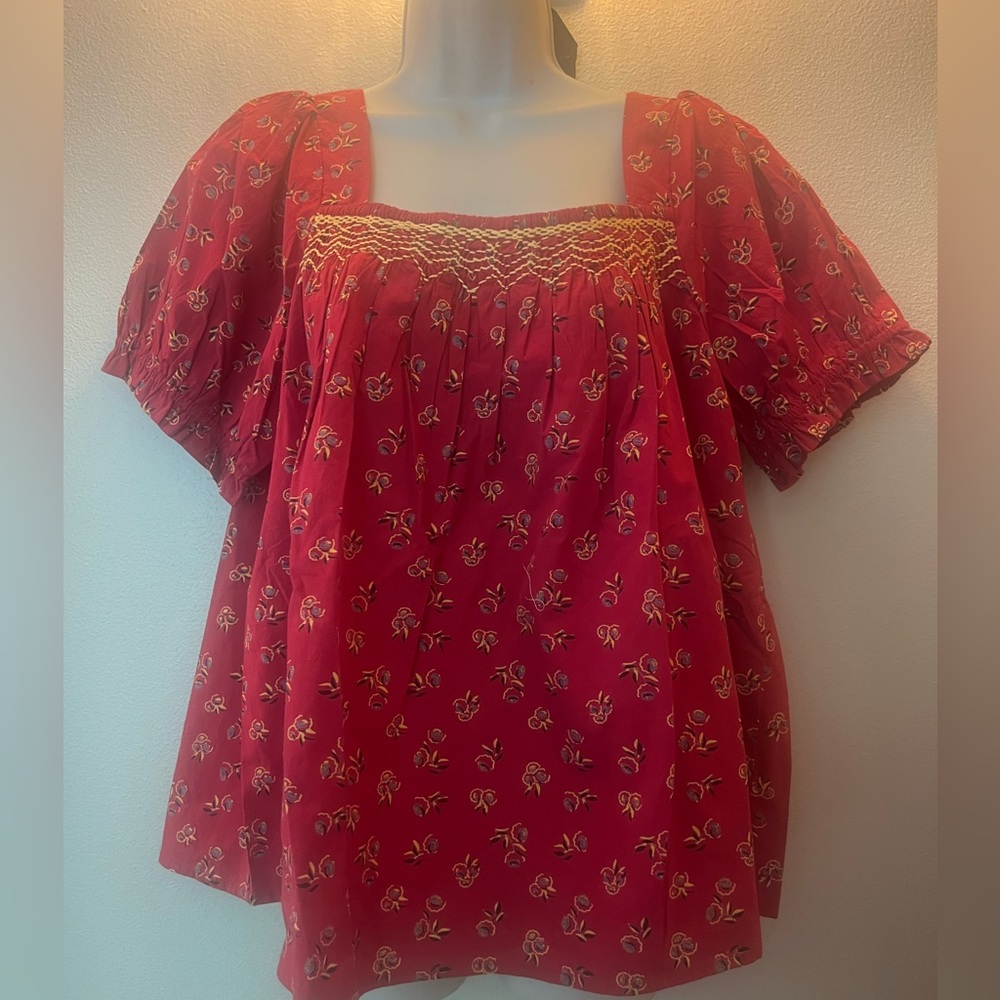 NWOT SONMER beautiful French country top size large
